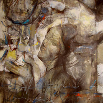 Painting titled "Where words are tru…" by Slav Krivoshiev, Original Artwork