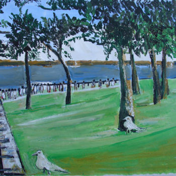 Painting titled "U.S.LANDSCAPE-14" by Anandswaroop Manchiraju, Original Artwork, Acrylic