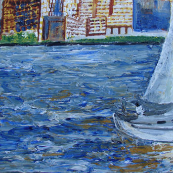 Peinture intitulée "U.S LANDSCAPE-15" par Anandswaroop Manchiraju, Œuvre d'art originale, Acrylique