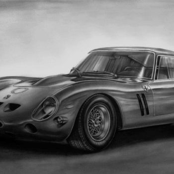 Drawing titled "ferrari karakalem d…" by Ercan Sebat, Original Artwork