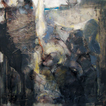 Painting titled "In search of light-…" by Slav Krivoshiev, Original Artwork