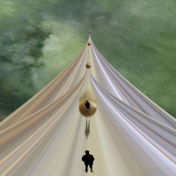 Digital Arts titled "Bille qui roule ver…" by Max Parisot Du Lyaumont, Original Artwork, Photo Montage