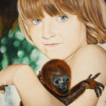 Peinture intitulée "Guyane" par Elisabeth Begot, Œuvre d'art originale
