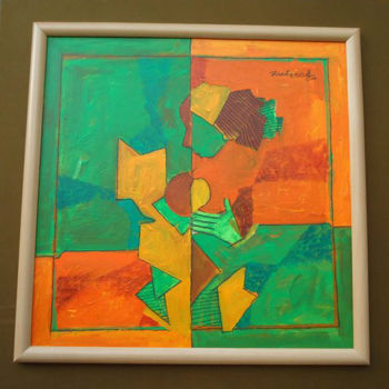 Painting titled "m&c series" by Richard Anbudurai, Original Artwork
