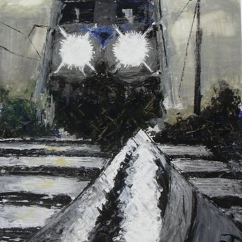 Peinture intitulée "Loco" par Nathalie Torrents, Œuvre d'art originale