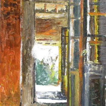Peinture intitulée "Frontière" par Nathalie Torrents, Œuvre d'art originale