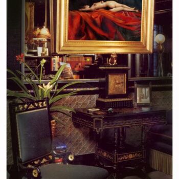 Painting titled ""Woman in Repose"" by John Mark, Original Artwork