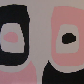 Painting titled "Gilbert & George" by Jan Theuninck, Original Artwork, Acrylic