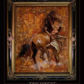 Painting titled ""Tje Rider of Athen…" by John Mark, Original Artwork