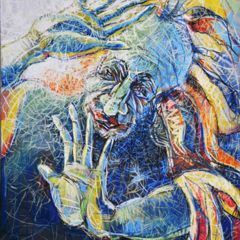 Painting titled "sunflower" by Bubon, Original Artwork, Gouache