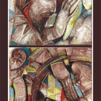 Painting titled "Between the two gat…" by Slav Krivoshiev, Original Artwork