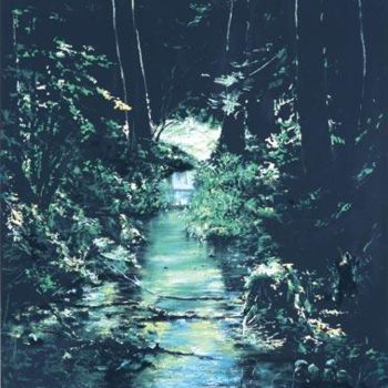 Painting titled "Souces of Lyna Rive…" by Swiatecki Marek, Original Artwork, Oil