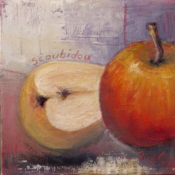 Peinture intitulée "Scoubidou" par Maryline Mercier, Œuvre d'art originale, Huile