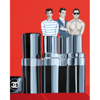 Arts numériques intitulée "Lithographie " Lip…" par Ann'Soco, Œuvre d'art originale, Décoration de maison