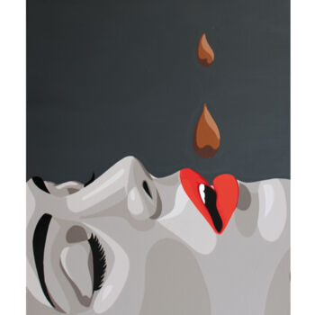 Digital Arts με τίτλο "Lithographie " Comm…" από Ann'Soco, Αυθεντικά έργα τέχνης, Χαρτί