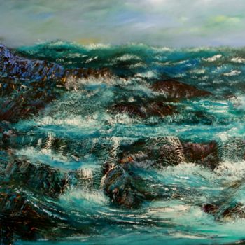 Malarstwo zatytułowany „Ragged Island” autorstwa David Snider, Oryginalna praca, Olej