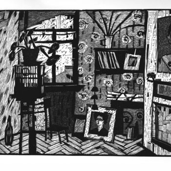 图画 标题为“Life of the neighbo…” 由Ella Tsyplyakova, 原创艺术品