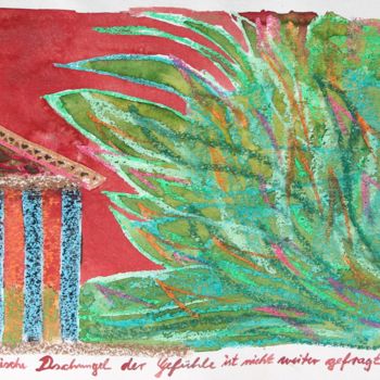 Painting titled "the-greek-jungle" by Ulli Heupel, Original Artwork, Oil