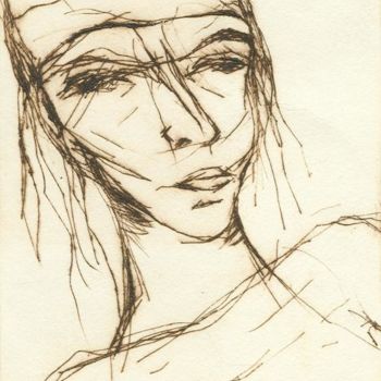 Printmaking titled "San titre" by Stéphane Favre, Original Artwork, Engraving
