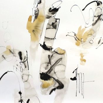 Peinture intitulée "The journey 49" par Isabelle Mignot, Œuvre d'art originale, Huile