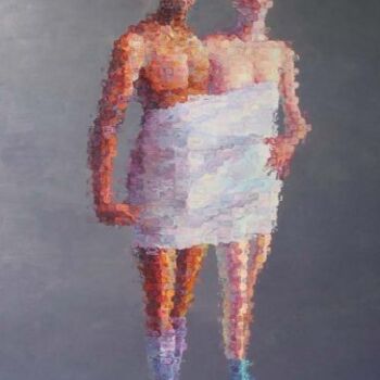 Painting titled "Fragile relationshi…" by Yun Fei Liu, Original Artwork