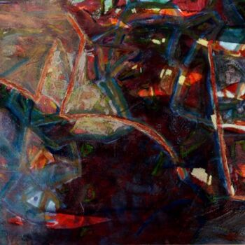 Peinture intitulée "Etrusques" par Philippe Casaubon, Œuvre d'art originale, Huile