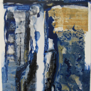 Peinture intitulée "Vide-interieur" par Isabelle Langlois, Œuvre d'art originale, Acrylique Monté sur Châssis en bois