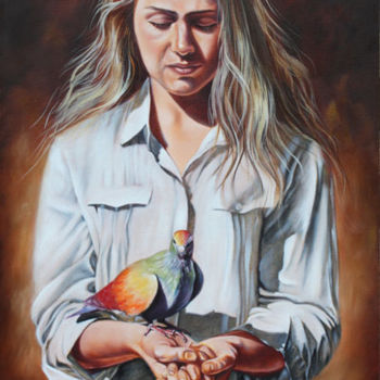 Peinture intitulée "Led by The Spirit" par Ilse Kleyn Jordaan, Œuvre d'art originale, Huile