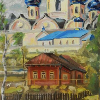 Pittura intitolato "Боголюбово Bogolyub…" da Nina Silaeva, Opera d'arte originale, Olio