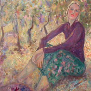 Painting titled "la-vendemmia-50x60.…" by Lucio Betto, Original Artwork