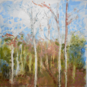 绘画 标题为“woodland-colour” 由June Stapleton, 原创艺术品, 油