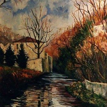 Pintura intitulada "castiglione-olona (…" por Abdellatif Zeraidi Bd Lltyf Lzrydy, Obras de arte originais, Óleo