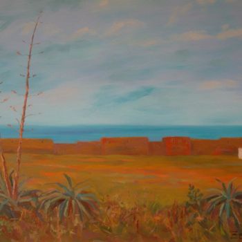 Pintura intitulada "Le marabout (Maroc)" por Abdellatif Zeraidi Bd Lltyf Lzrydy, Obras de arte originais, Óleo