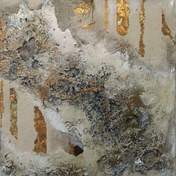 Collages titulada "Eroded Columns" por Lynda Rosemarie Stevens, Obra de arte original, Acrílico