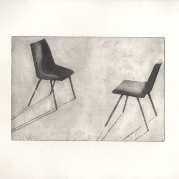 Obrazy i ryciny zatytułowany „Two Chairs” autorstwa Sophie Cordery, Oryginalna praca