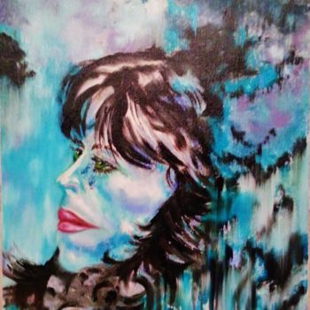Painting titled "Murielle 3 "série M…" by Brigitte Mathé (MBL), Original Artwork