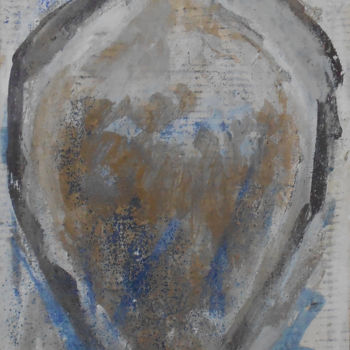 Painting titled "urn" by June Stapleton, Original Artwork, Oil