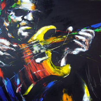 Painting titled "al-di-meola" by Christian Vey, Original Artwork