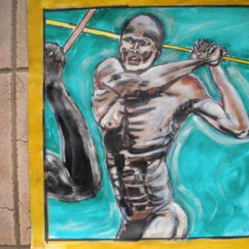 Peinture intitulée "S'ENTRAINER à jouer…" par Herve Yann Dubois, Œuvre d'art originale, Huile