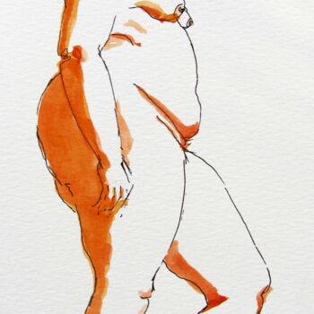 Dessin intitulée "croquis Désirée 15…" par Anne-Marie Mary, Œuvre d'art originale, Autre
