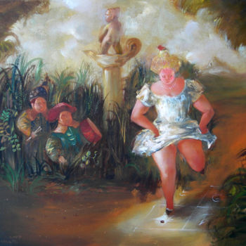 Malarstwo zatytułowany „game-sizes-40x30cm.…” autorstwa Tigran Harutyunyan, Oryginalna praca, Olej