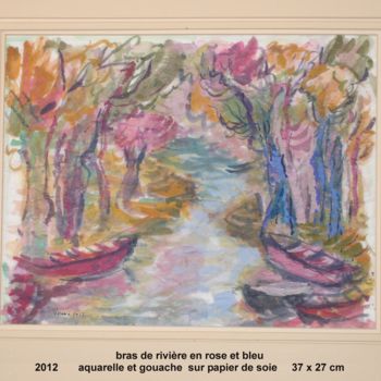 Ζωγραφική με τίτλο "Bras de rivière en…" από Ioana, Αυθεντικά έργα τέχνης, Ακουαρέλα