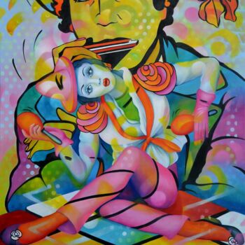 Peinture intitulée "trois petites notes…" par Jeannette Guichard-Bunel, Œuvre d'art originale, Huile