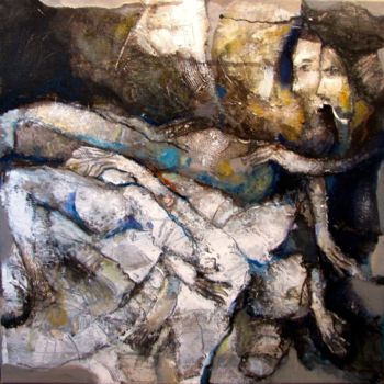 Painting titled "overcoming-the-host…" by Slav Krivoshiev, Original Artwork