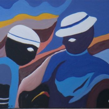 Painting titled "CEPPI d'africa" by Carilu', Original Artwork, Oil