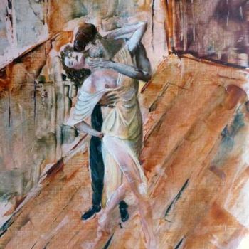 Painting titled "Dirty Dancing" by Alain Elshocht, Original Artwork, Oil