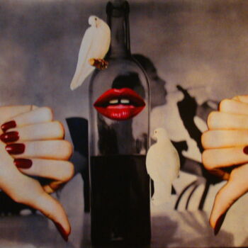 Collages intitulée "Trêve" par Nelly Sanchez, Œuvre d'art originale