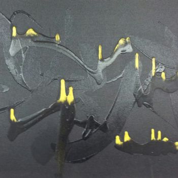 Peinture intitulée "gloup's" par Patou.B, Œuvre d'art originale, Huile
