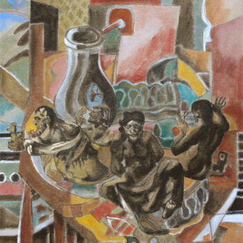 Peinture intitulée "Les dés sont jetés" par Gilles Chambon, Œuvre d'art originale, Huile