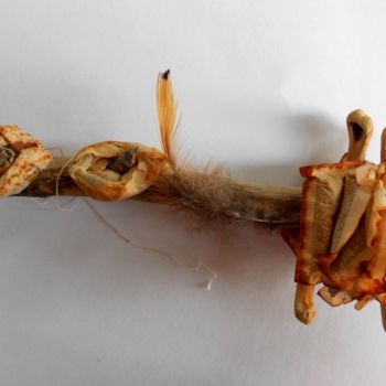 "Gardien du secret 2…" başlıklı Heykel Valérie Thévenot tarafından, Orijinal sanat, Mixed Media